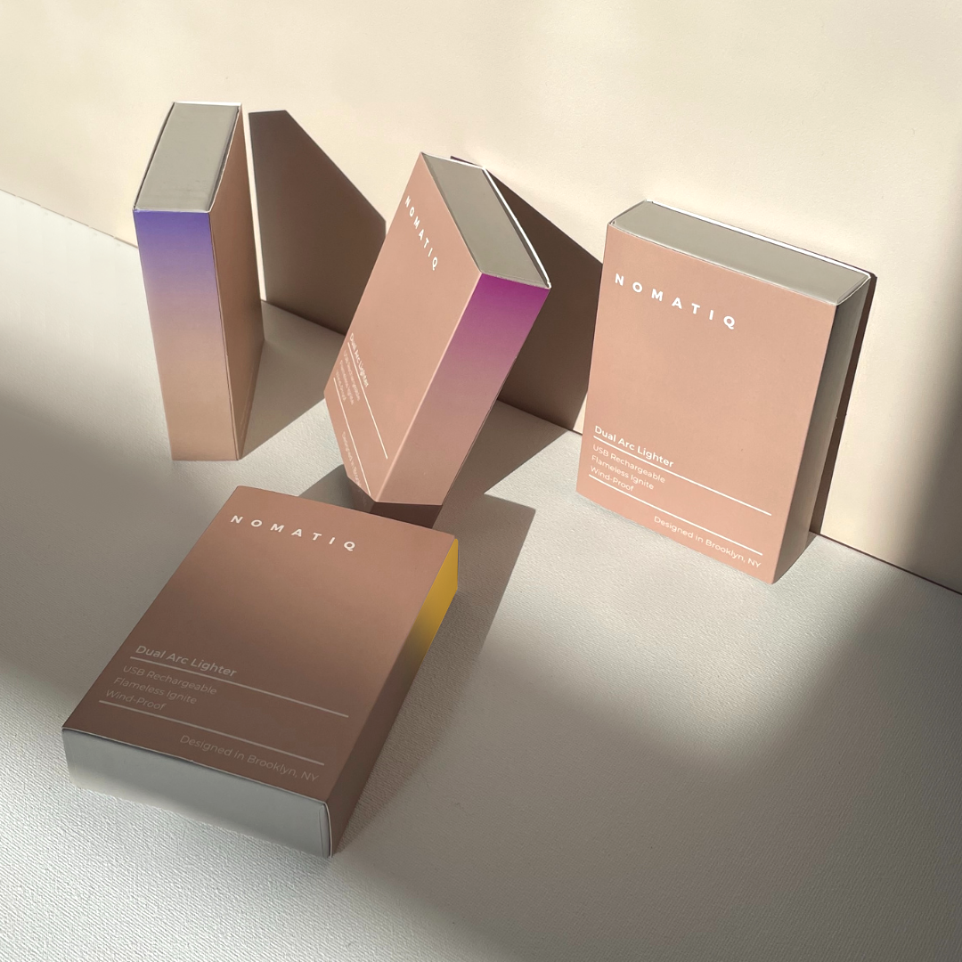 Golden Dual Arc Lighter