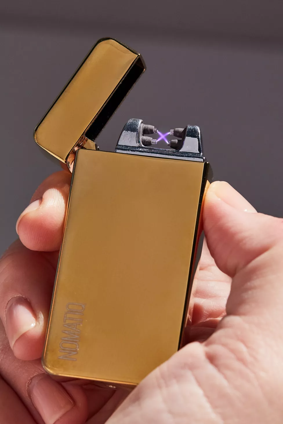 Golden Dual Arc Lighter