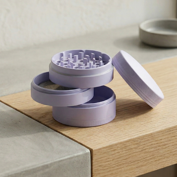 Ceramic 4-piece Grinder (Purple)