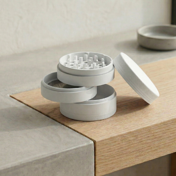 Ceramic 4-piece Grinder (White)