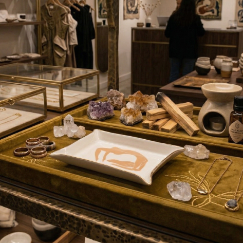 “Bridge” Jewelry and Smudge Tray