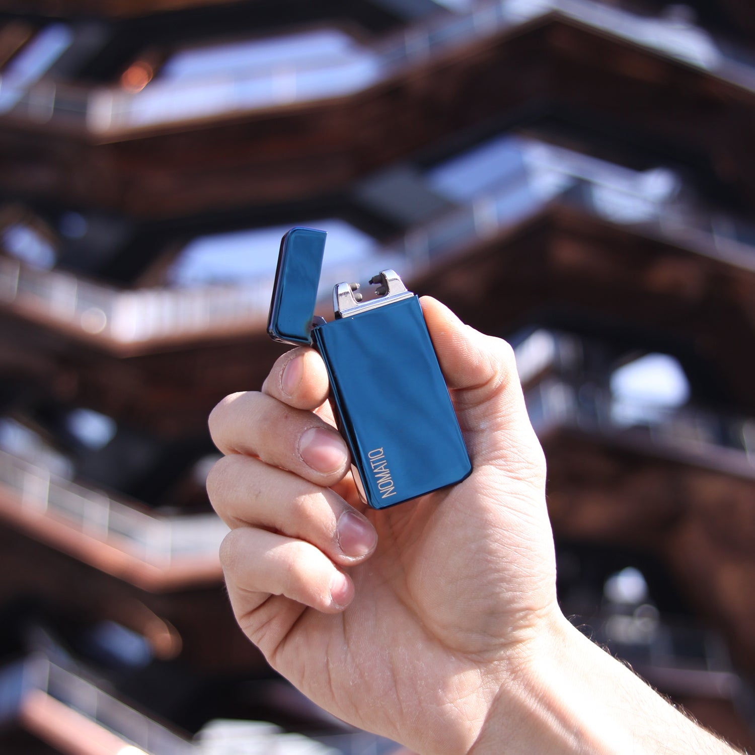 Blue Dual Arc Lighter