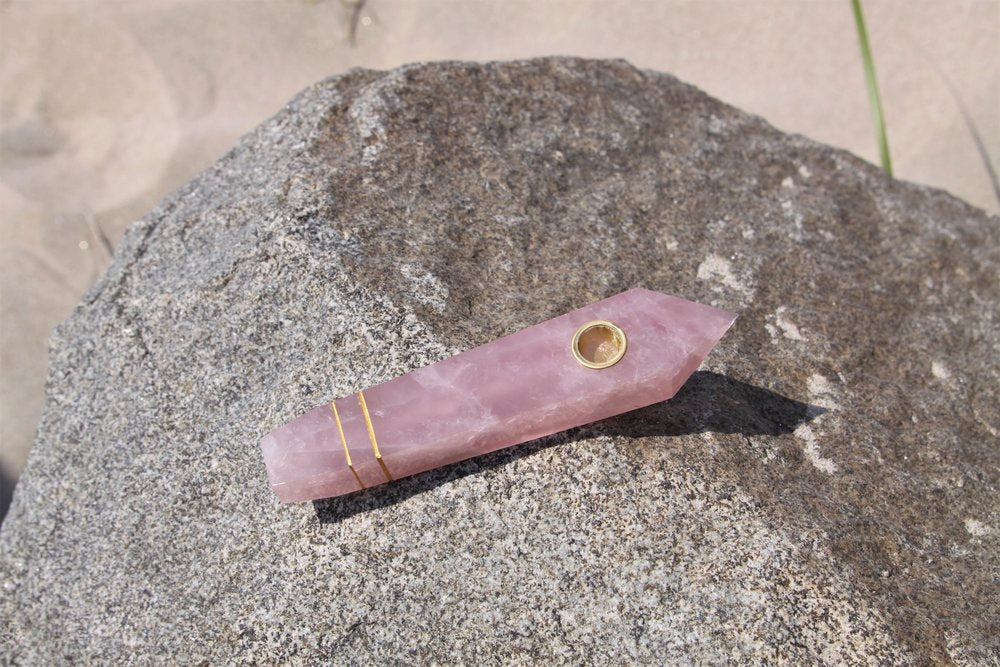 Rose Quartz Pipe