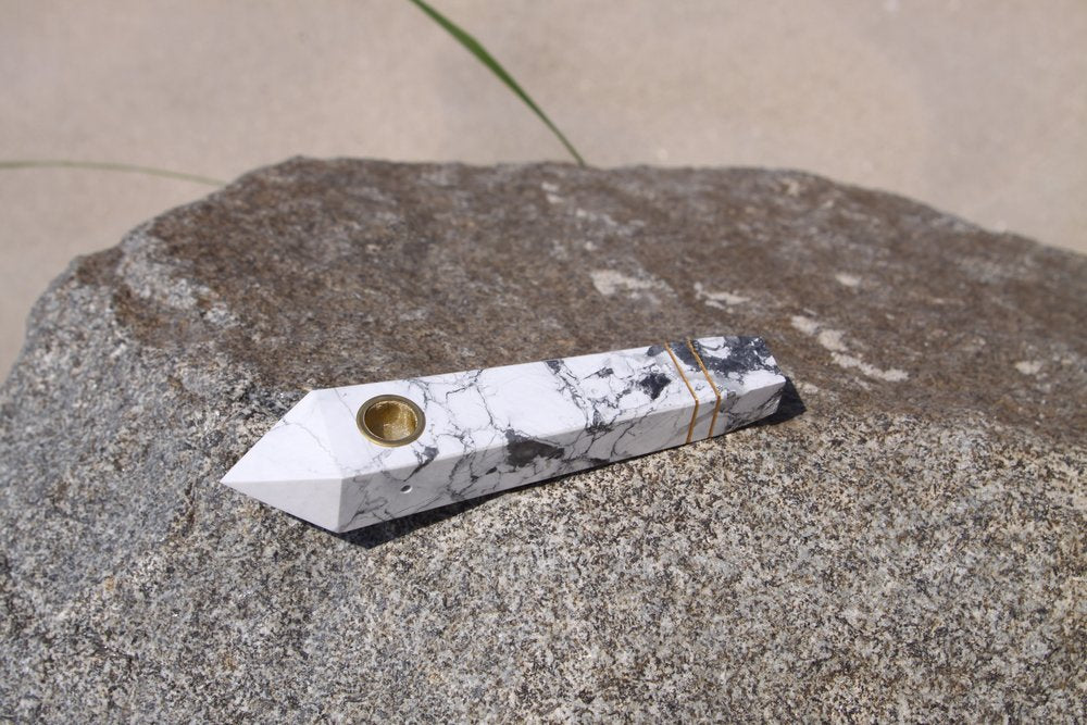 Marbled Howlite Pipe