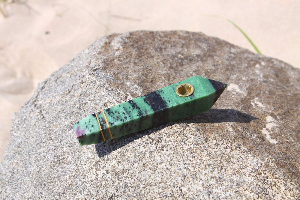 Ruby in Zoisite Pipe