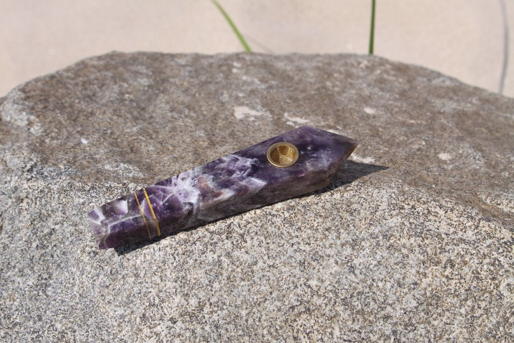 Purple Amethyst Pipe