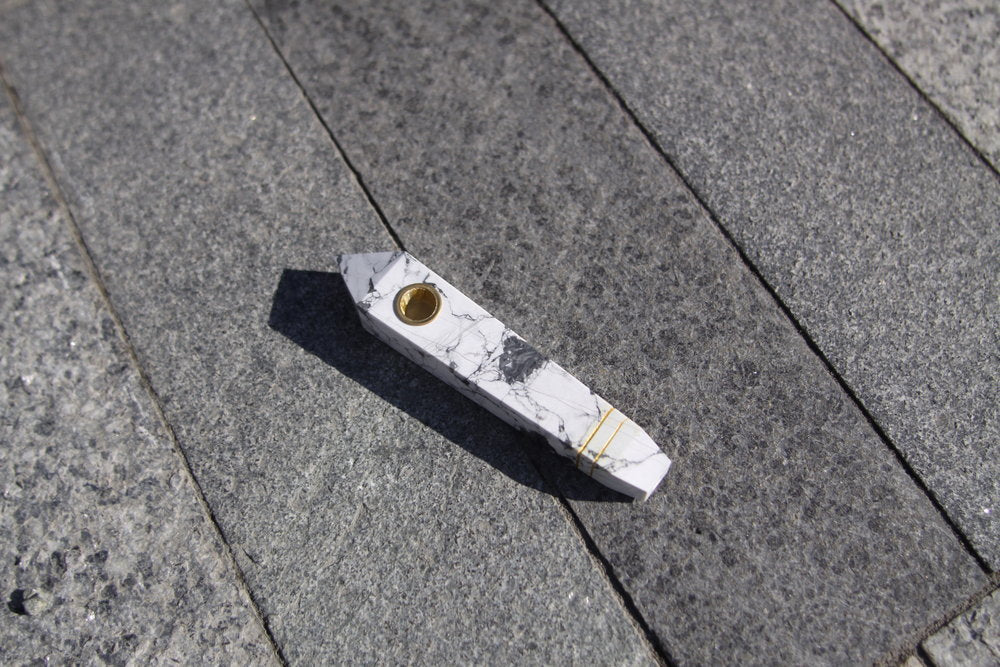 Marbled Howlite Pipe