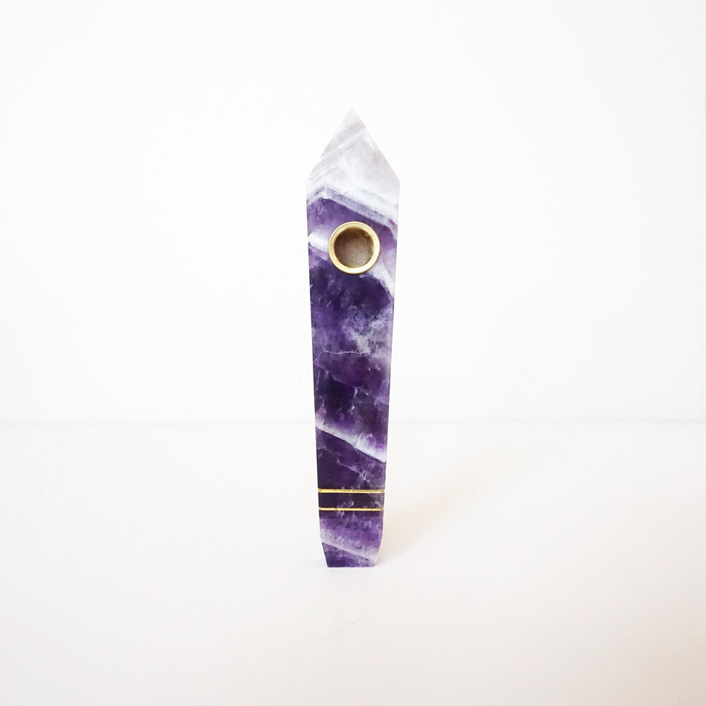 Purple Amethyst Pipe